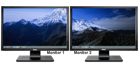 Expand same wallpaper across multiple monitors.